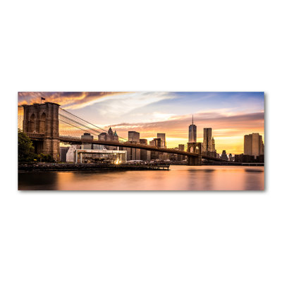 Brooklyn Bridge 1 Piece Wall Art on Canvas