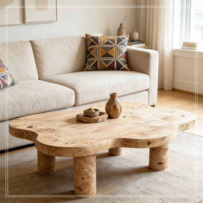 Wood Cloud Frederica with 4 Round Legs
