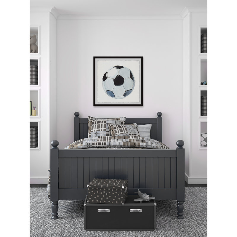 « football ball », art encadré Comanche, H 32 po x l 32 po x P 1,5 po