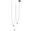 Fremont ​belt 3-light 275"l Pendant In Black/white Glass Open Globes-61455838
