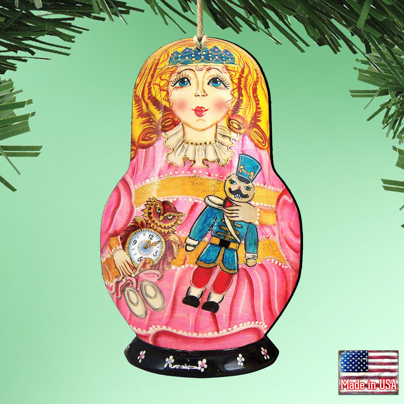 Tidaholm 5.5'' Wood Hanging Figurine Ornament