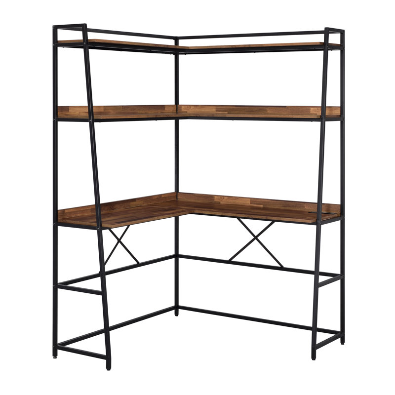 Bureau incliné / échelle Monico, Brun