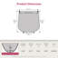Jardinière en béton H 17 po x l 15 po, pot de ciment robuste gris brumeux pour la décoration de patio et de jardin-129351487-129351485
