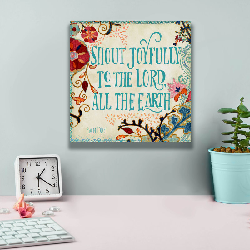 Epic Graffiti 'Delecor Psalm 2'  by Art Licencing Studio Canvas Wall Art, 26" x 26", H 12 po x l 12 po x P 0,75 po