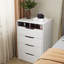 Meuble-lavabo Akron avec miroir rabattable et 3 tiroirs