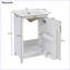 Petit meuble-lavabo moderne avec lavabo en céramique-102684995