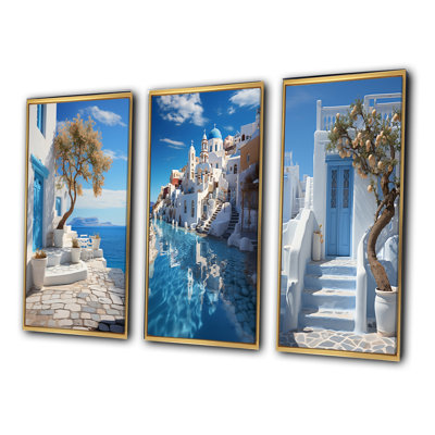 «Grèce Cycladic Harmony», 3 pièces