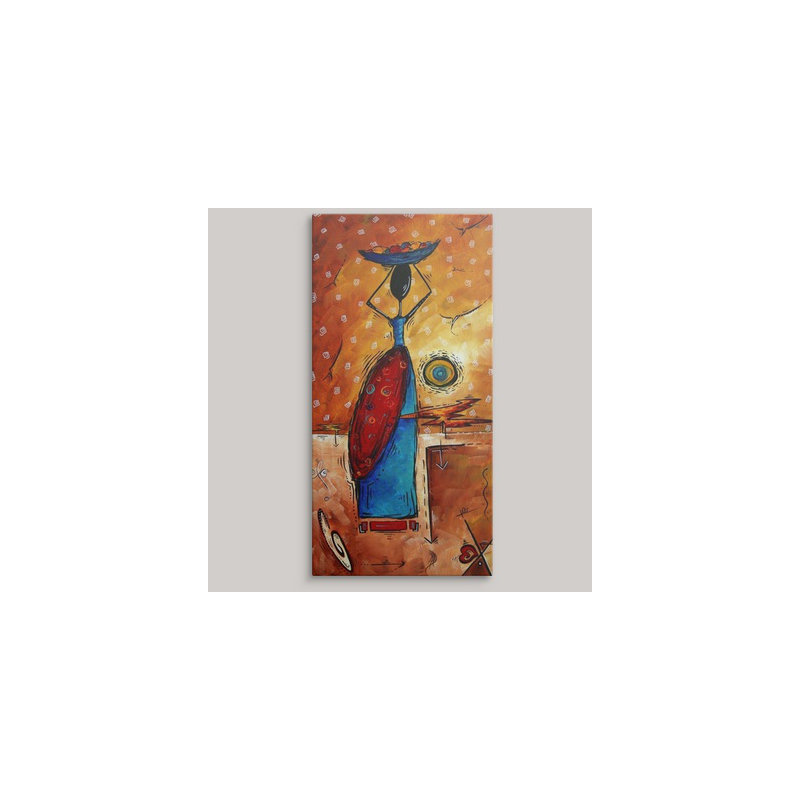 «Brodney African Queen» par Megan Duncanson, impression, H 20 po x l 10 po x P 1,5 po, Toile