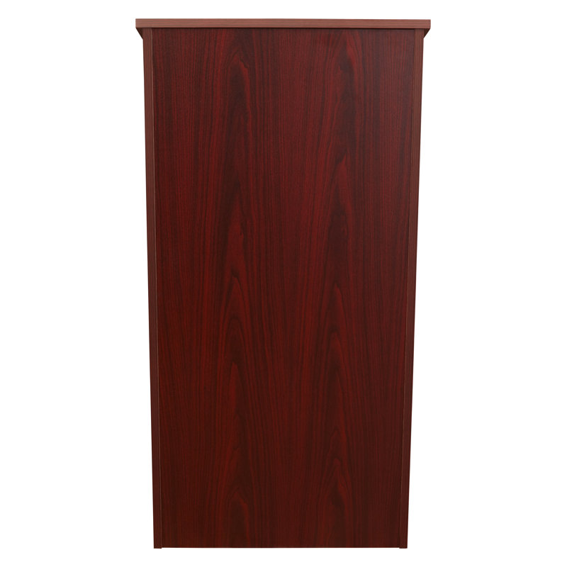 Mahogany Melamine Laminate Scratch-Resistant Full Lectern