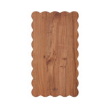 Scalloped Rectangular Cutting Board - Natural