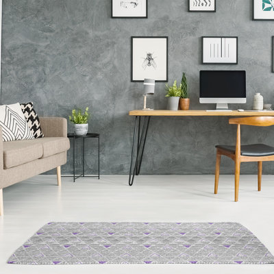 Chenille Geometric Indoor Rug