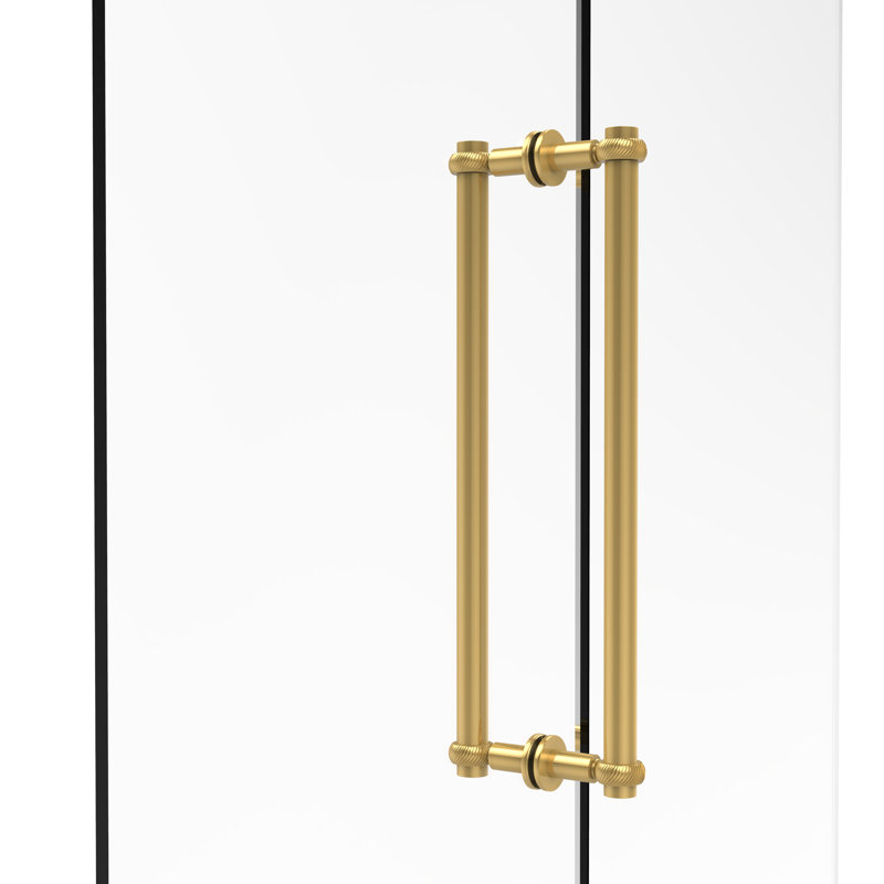Polished Brass Contemporary Back-to-Back Shower Door Pull