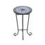 Table d'appoint de patio en acier thermolaqué