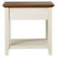 Table de bout avec rangement Barnette