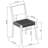 Corrine Solid Wood Top Four Leg Dining Set-822259841-822259870