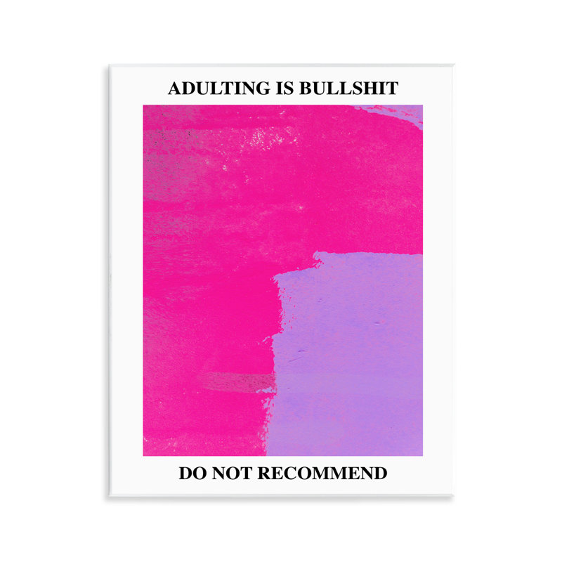 Adulte, plaque murale non recommandée, design par House of Lulu