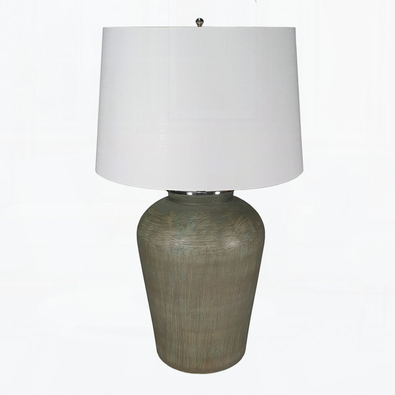 Lampe de table en verre D18x28,5 "