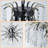 6 Light Dimmable Black Crystal Chandelier