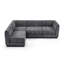 Canapé-lit modulaire en L Chenille-1650112558