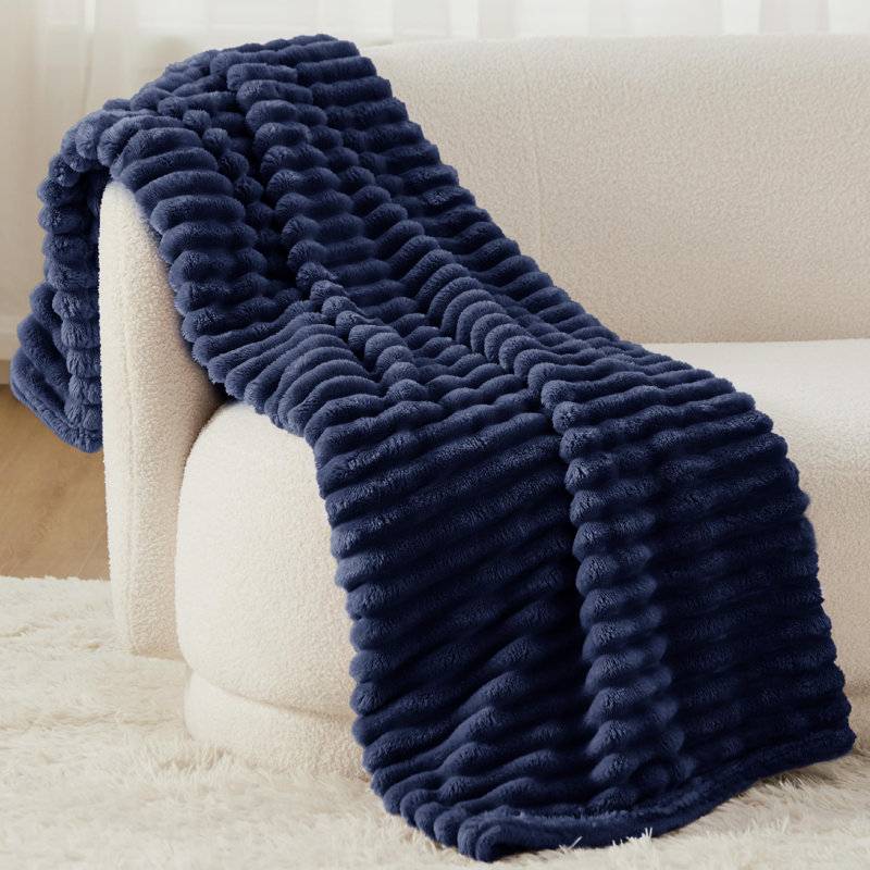 Aguiluz Throw Blanket, Navy