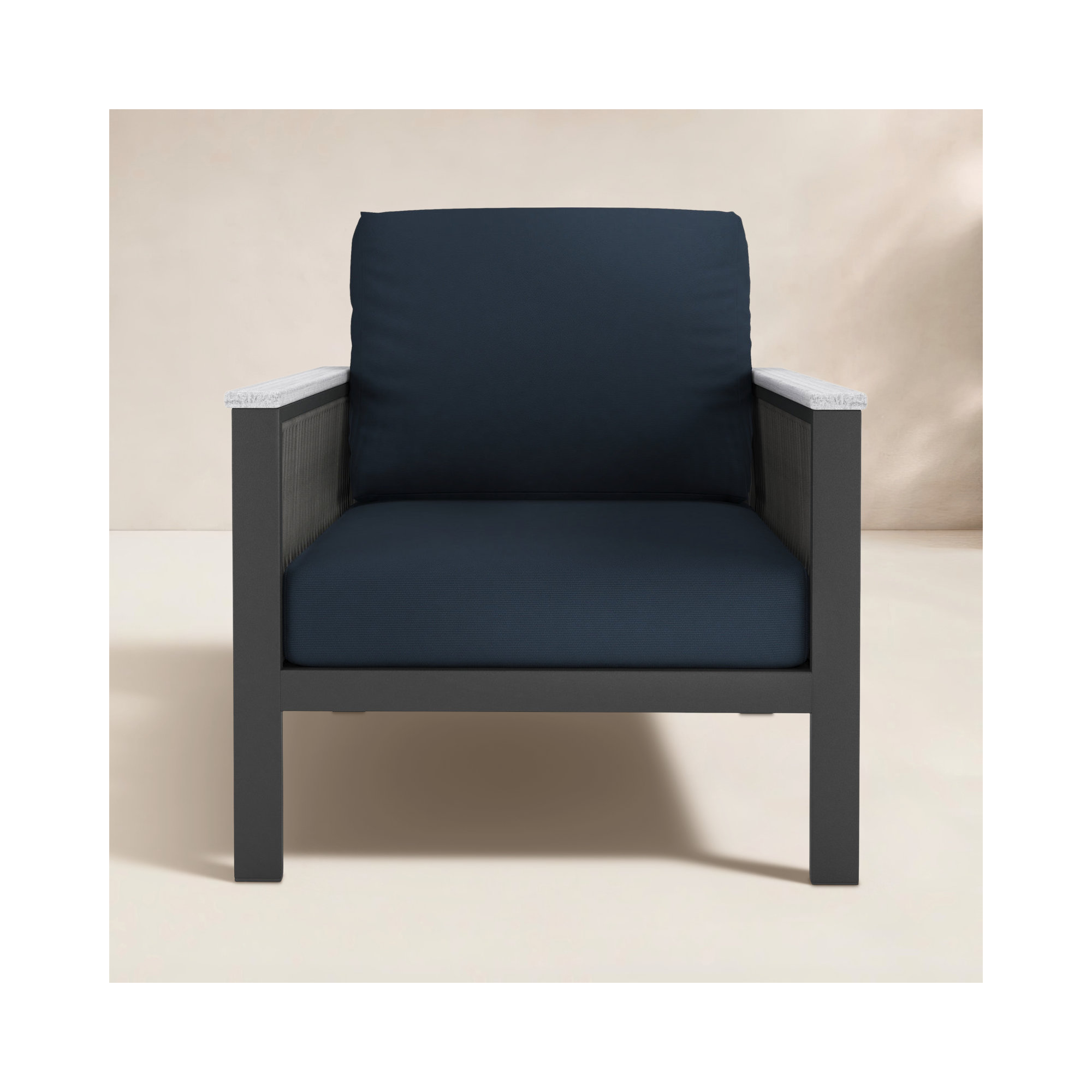 Townsend Patio Chair with Sunbrella® Cushions, Canvas Navy Sunbrella® Canvas