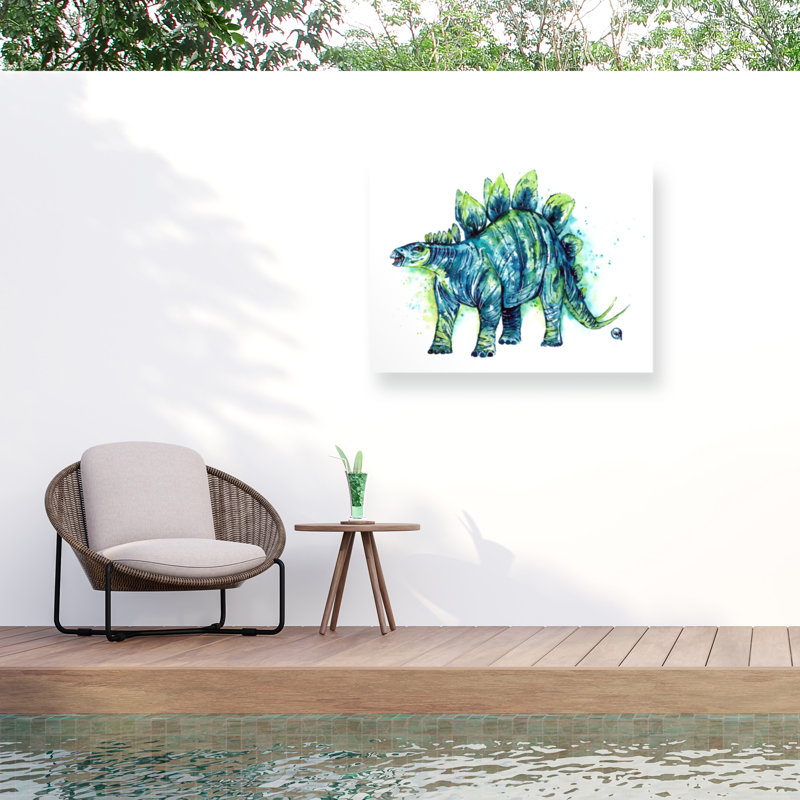 Toile d'extérieur Lisa Whitehouse Stegasaurus, H 14 po x l 19 po