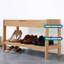 Banc en bois massif Burlywood-443665540