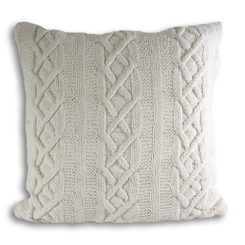 Baltasar Square Cushion Cover, Cream, Pillow Cover Only - No Insert