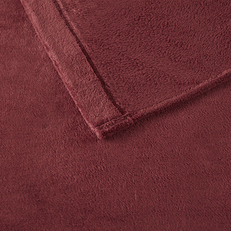 Ensemble de 4 très grands draps bourgogne 100% confortables et doux, brossé des deux côtés pour un toucher doux, contient un drap plat, 2 taies d'oreiller ajustées, convient aux matelas de 16 po, bourgogne lavable à la machine, confortable