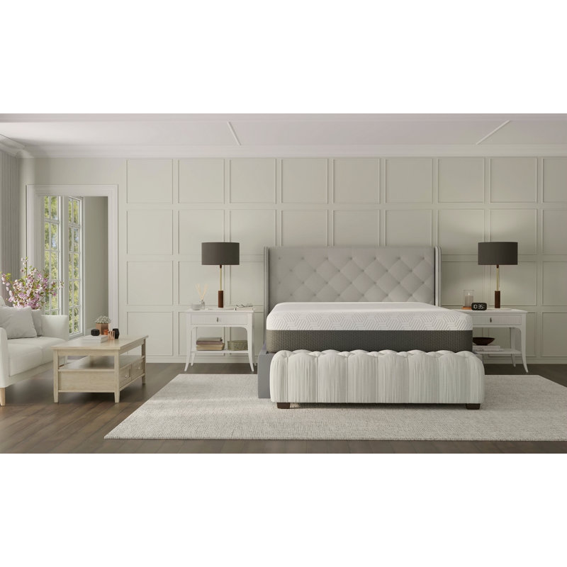 Grand matelas moelleux de 12 po avec tissu rafraîchissant à changement de phase
