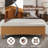 Astin Storage Ottoman Bench with Linen Seat & Rubberwood Legs-32493079