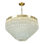 Lustre empire en laiton à 6 lumières Olana