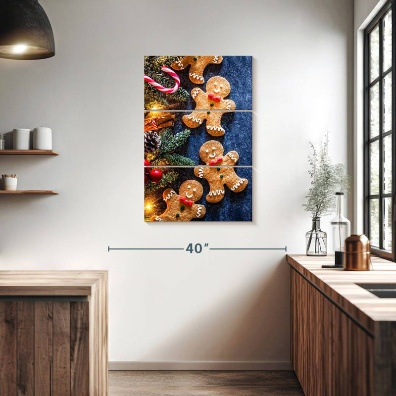 Lelend Christmas Gingerbread Men Cookies, 38" H x 24" W