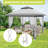 10X10 ft Instant Pop-Up Gazebo - Modern Waterproof Canopy Tent with Mosquito Netting & Sidewalls-125228825
