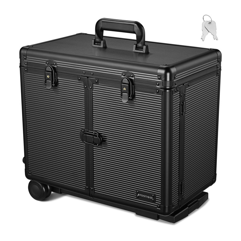 Organisateur de maquillage en aluminium Hygema, Noir
