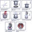 Stainless Steel Meat Grinder, 5L Electric Food Chopper With 3-Speed Control, 400W Meat And Vegetable Processor With Single Blade