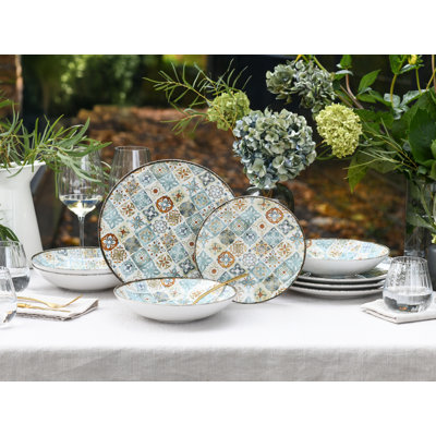 Mosaic Stoneware Dinnerware Set Piece