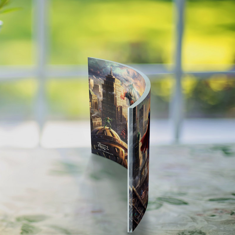 Imprimé acrylique incurvé «Man of Steel»