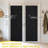  100% Blackout French Door Curtains, Privacy Curtains for Window, Room Darkening Thermal Insulated Door Window Shades for Bedroom, 1 Panel-794367631-794367619