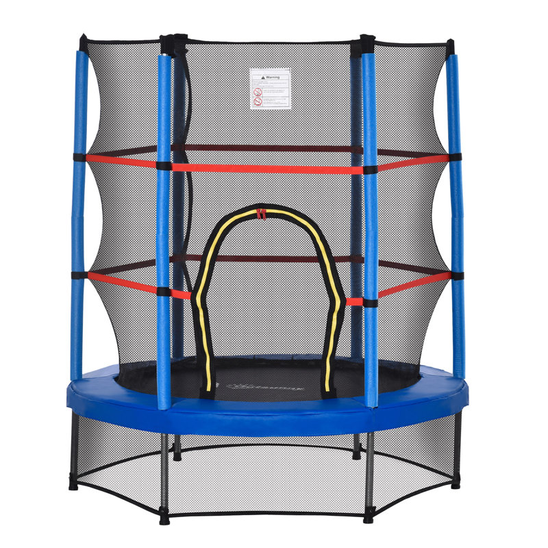 Outsunny Round Kid / Toddler Trampoline, Blue