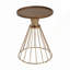 Table d'appoint en pin rétro Hollow Edge