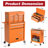 8-Drawer Tool Chest with Wheels，2-In-1 Detachable Metal Toolbox Storage Cabinet Organizer（Blue）-387632463
