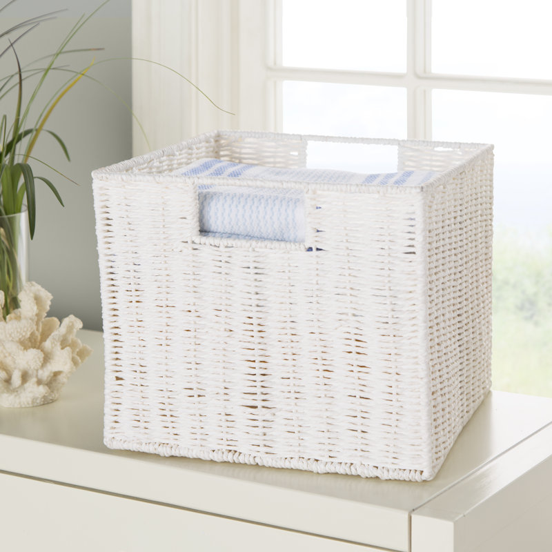 Woven Basket, White