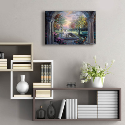 'Soulful Mediterranean Tranquility' by Nicky Boehme Acrylic Glass Wall Art, 24" x 16"
