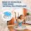 Fauteuil pivotant sensoriel pour enfants, fauteuil pivotant pour enfants autistes, capacité de 220 lb avec poignée de sécurité et base antidérapante, pour l'entraînement en coordination corporelle, bleu-130563819