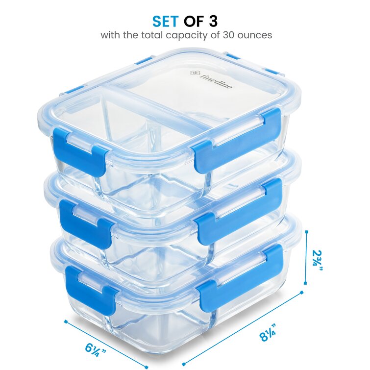 Rebrilliant Nikhil Glass Food Storage Container - Set of 6