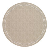 Pearls Vinyl Round Placemats