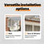 VidaXL 350cm W x 200cm D Polyester Cover Retractable Door / Window Awning