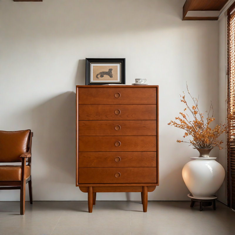 Commode d'appoint nordique de style rétro