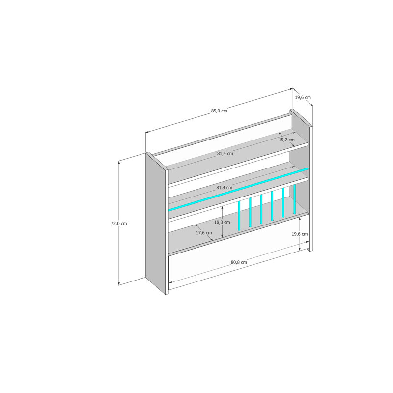 Wall Mounted Required Spice Rack, Brown